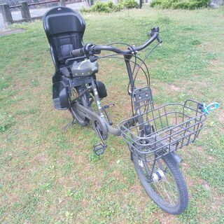  子供乗せ自転車　ビッケツーb　内装3段変速　20型　点灯虫　チャイルドシート付の画像