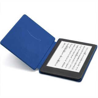 【送料無料】Kindle ブラック 広告つき 電子書籍リーダー (純正カバー コバルトブルー 付き)の画像