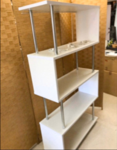 中古 コレクション ディスプレイ棚 ホワイト