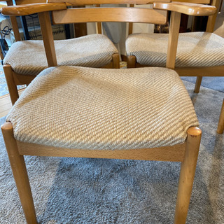 カリモク　ダイニングチェア　3脚の画像