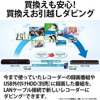 【送料無料】シャープ SHARP 3TB 2番組同時録画 AQUOS ブルーレイレコーダー 連続ドラマ自動録画 声でラクラク予約 2B-C30CW1の画像