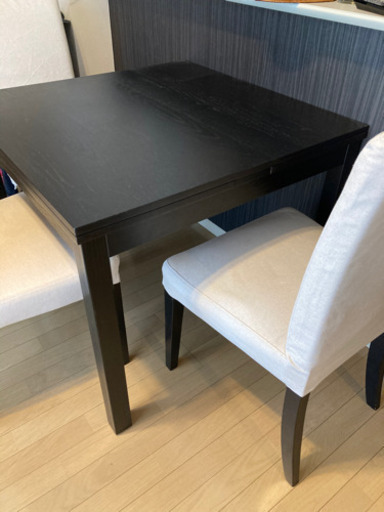 IKEAダイニングテーブルセット【伸長式】