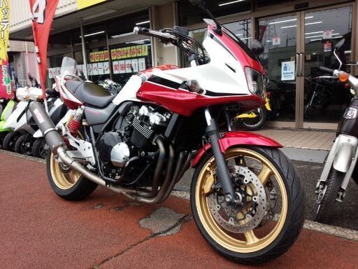 NO.3776　ＣＢ４００スーパーボルドール　水冷4サイクル１６バルブ４気筒エンジン ＶＴＥＣ（可変バルブシステム）　ヤマモト製ＳＰＥＣ－Ａ集合マフラー　レッド＆ホワイト　☆彡