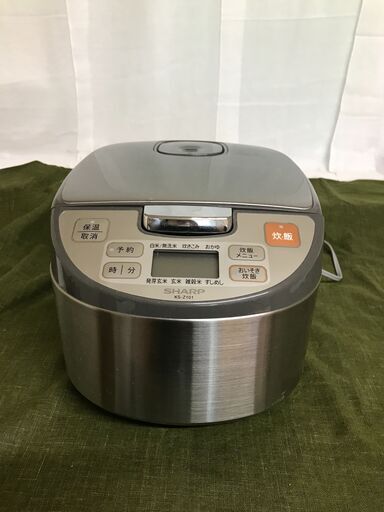 シャープ　SHARP マイコン炊飯ジャー 5.5合炊き　炊飯容量1.0L　KS-Z101-S