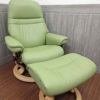 ss2331　エコーネス　ストレスレスチェア　オットマン付　グリ...