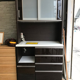 食器棚 ニトリ ブラウン