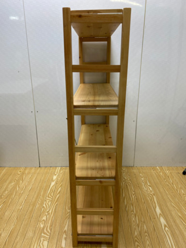 stp-1048  無印良品　パイン材　シェルフ　4段