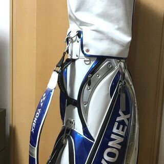 ヨネックス YONEX　ゴルフバッグ　キャディバッグ　ティゴラ TIGORA　金属ネームプレート（無記名）付きの画像