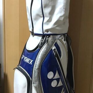 ヨネックス YONEX　ゴルフバッグ　キャディバッグ　ティゴラ TIGORA　金属ネームプレート（無記名）付きの画像