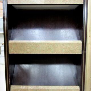 照明付 パンフレットスタンド 幅84×奥35×高168cm メニュー 飲食 マガジン オールド アンティーク レトロ 店舗用 什器 札幌 厚別店の画像