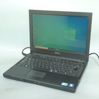 送料無料 軽量モバイル ノートパソコン 中古動作良品 12.1型 DELL 1220 Core2Duo 2GB HDD250GB 無線 Windows10 LibreOffice 初心者向け