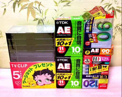 【未使用】カセットテープ39本 ビデオテープ10本