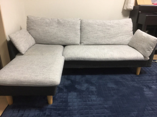 お譲り先が決まりました⭐︎美品⭐︎3人掛けソファー⭐︎オットマン付き