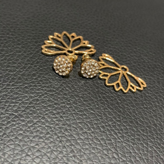 【新品】3way 珍しい❤︎ジルコニアピアス パーティー お呼ばれ エレガント フェミニンの画像