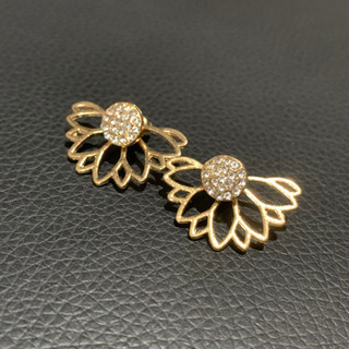 【新品】3way 珍しい❤︎ジルコニアピアス パーティー お呼ばれ エレガント フェミニンの画像