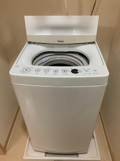 一人暮らし用洗濯機　4.5kg Haier 使用期間が短い美品です。