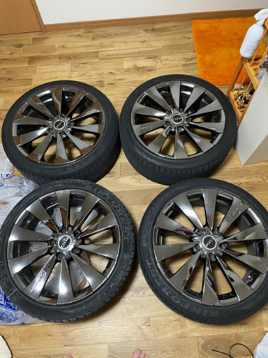 再出　225 40 18 タイヤホイールセットクロームメッキ