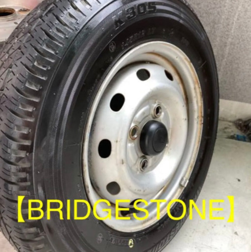 【ブリヂストン】タイヤ＋純正ホイール　ハイゼット/エブリィ/サンバー等