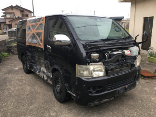 残セカンドシートのみ、廃ハイエース、石川県津幡、引取限定