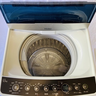 【京都】ハイアール 洗濯機 5.5kg 2019年製 Haier JW-C55Aの画像