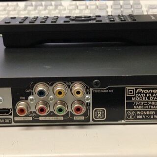 ★中古★Pioneer　パイオニア　DVDプレーヤー　DV-220V　2012年製　通電・動作確認済　リモコン有　電源ケーブル無しの画像