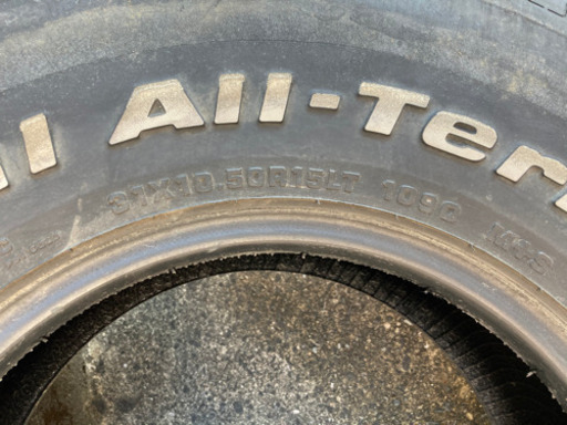 BF Goodrich All Terrain 31×10.5R15 4本