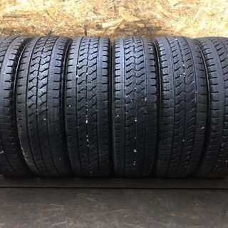 BS BLIZZAK W979 205/75R16 113/111L LT 16インチ トラックタイヤ スタッドレス 2016年製 6本 (TT157) クレジットカード QR決済可能