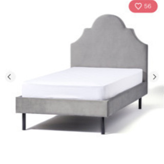 Francfranc ブリッサ シングルベッドフレーム グレー フランフラン ブリッサ クラウン シングルベッド