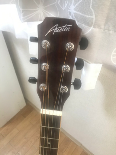 Austin アコースティックギター、ギターケース、ギタースタンド、チューナー