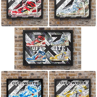 OFF-WHITE AIR JORDAN1オフホワイトエアジョーダン1 オマージュアート