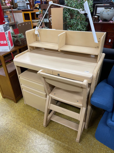 オカムラ　学習机　ジュニアデスク　ピエルナコンパクト　3点セット