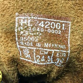 【ホーキンス】7ホール ワークブーツ ブラウン 本革 サイズ39 RED WINGの画像