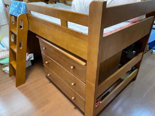 システムベッド　収納　勉強机