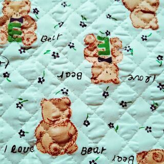 【値下げ！】キルティング布地　2種　幅86センチ長さ360センチの画像