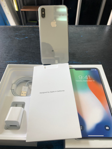 SIMフリー iPhoneX 256GB シルバー 2021/04/17