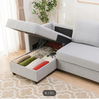 【受取人様決まりました　引き渡し終了後に締め切り致します】ソファベッド　ソファの画像