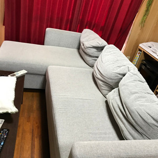 【受取人様決まりました　引き渡し終了後に締め切り致します】ソファベッド　ソファの画像