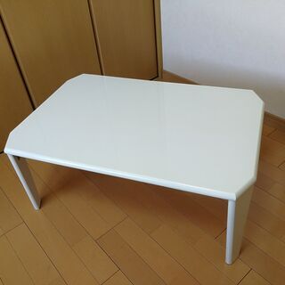 折脚ローテーブル（白）