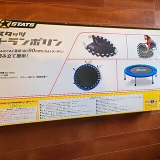 子供用トランポリン(対象年齢6才以上)組み立て式とマットの画像