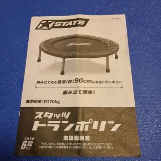 子供用トランポリン(対象年齢6才以上)組み立て式とマットの画像