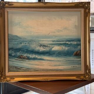 絵画 海 umi 海 絵画（02）sea アクリル画 10号 ocean F10 KIYOKAWA AIMI【絵画全品