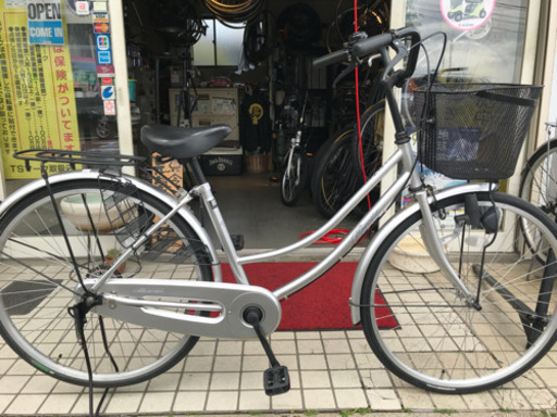 26インチ 銀のママチャリ とても綺麗です