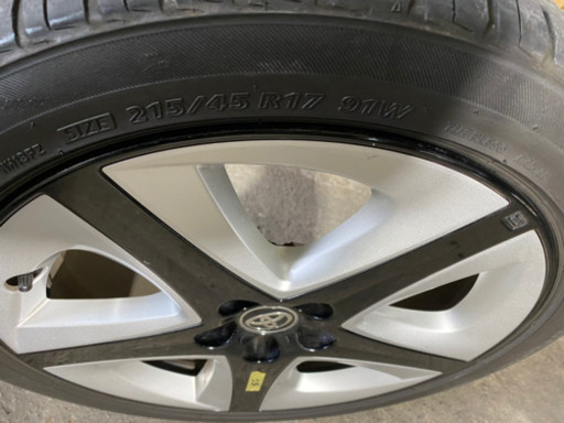 トヨタ 50系プリウス17インチ　4本セット！ブリジストン215/45R17 91Ｗ