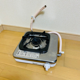 ★リンナイ　1口ガスコンロ　都市ガス　RTS-1NDB ホース付き