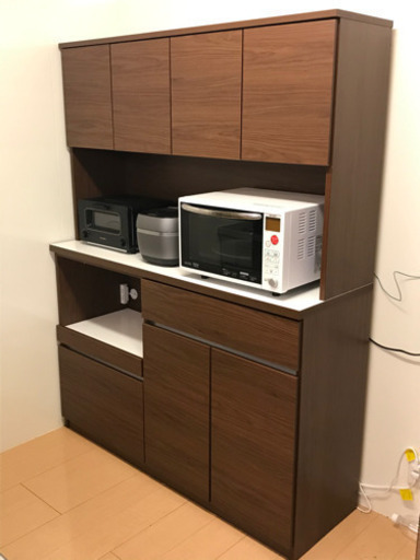 「取りに来れる方限定」大川家具 キッチンボード　食器棚