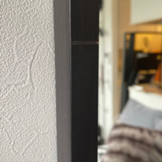 IKEA STAVE ミラー   ブラックブラウン   取引決定の画像