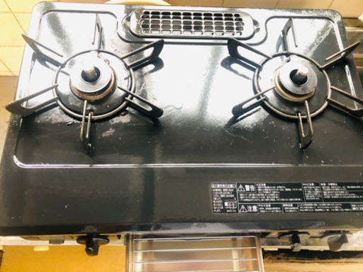 リンナイ都市ガスコンロ　【グリル未使用】
