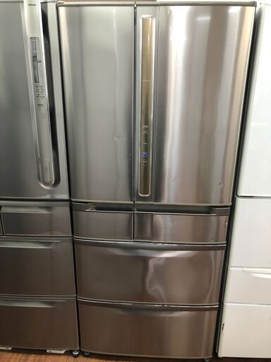 【リサイクルショップどりーむ天保山店】2　大容量　冷蔵庫　HITACHI　日立　R-SF60XM　601L　2008年製　中古品【3ヵ月保証付き】