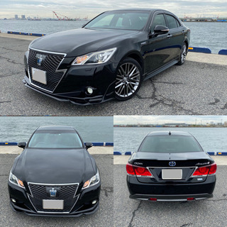 トヨタクラウンハイブリッドアスリート G サンルーフ+黒革シート...