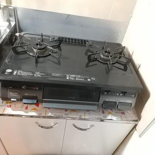 【取引済】Rinnai☆都市ガス用２口コンロ・魚焼きグリル付